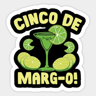 Cinco De Margo Funny Margarita Drinking Cinco De Mayo Sticker